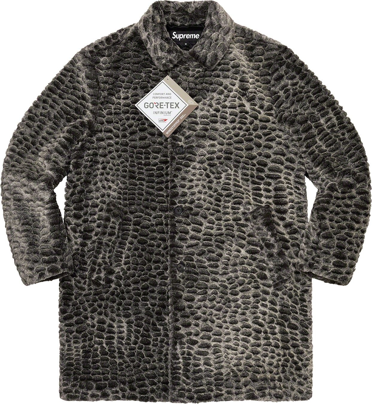 Croc Faux Fur Overcoat view 6
